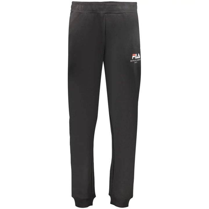 Fila Black Cotton Mens Trousers