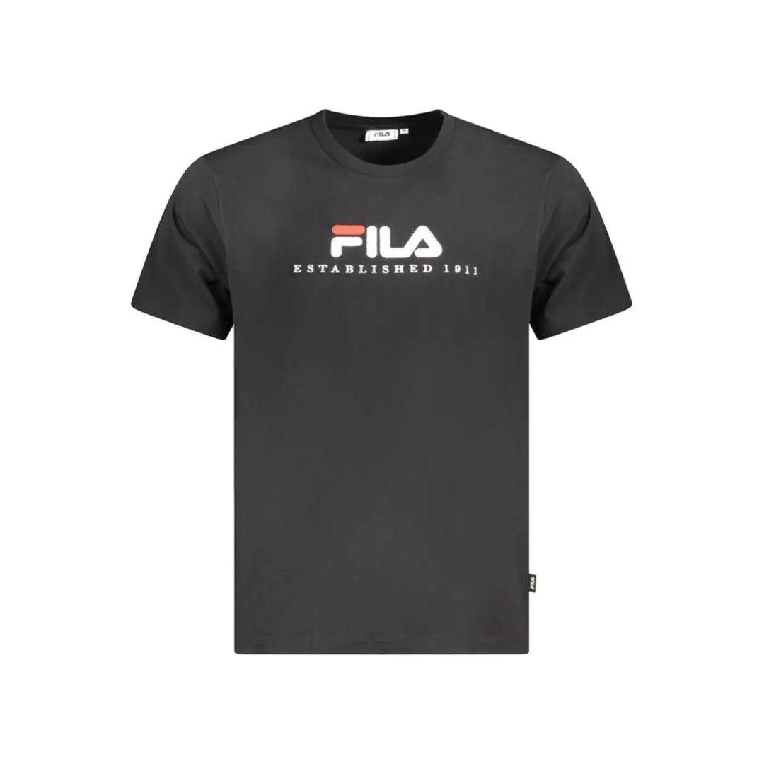 Fila Black Cotton Unisex T-Shirt