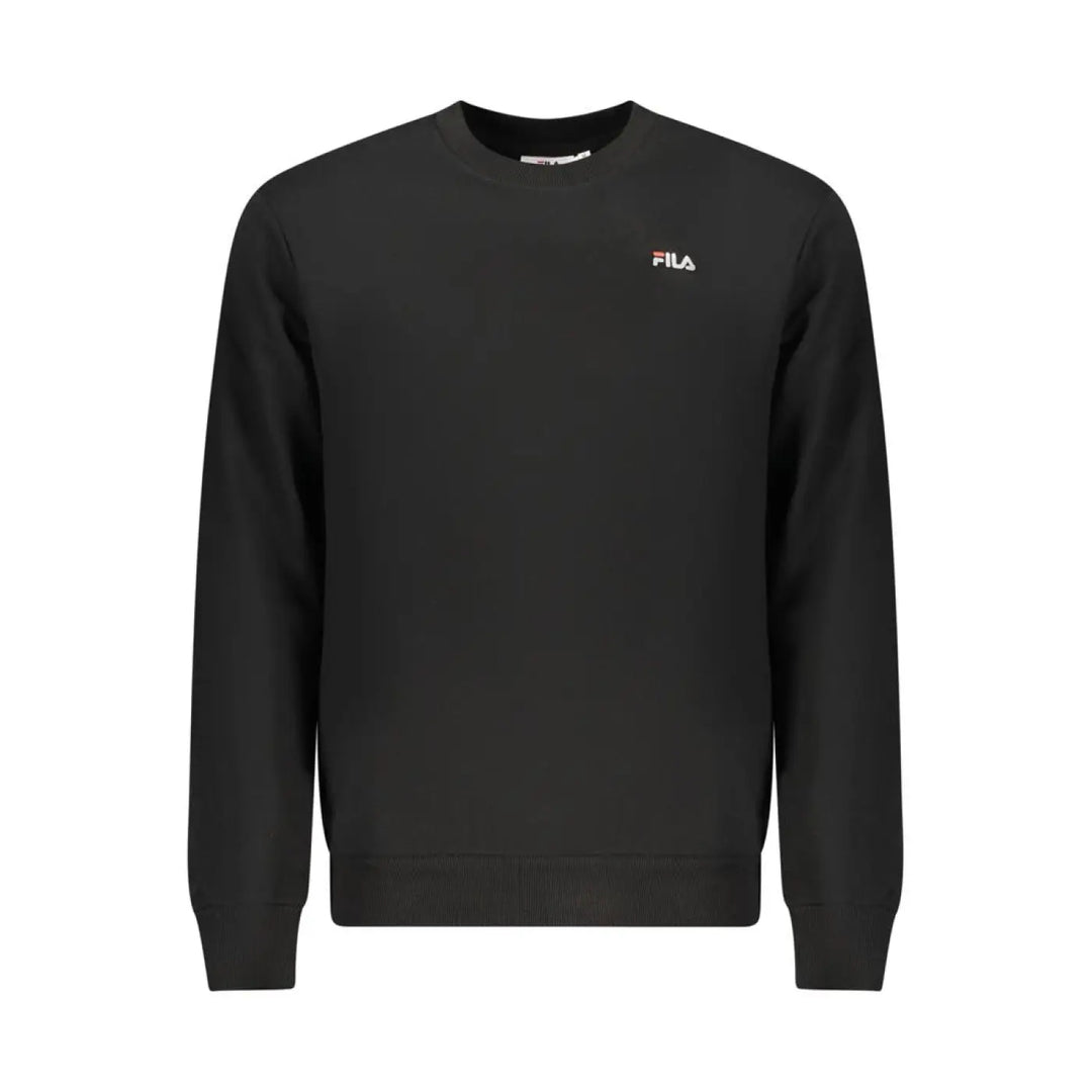 Fila Black Organic Cotton Men Sweatshirt