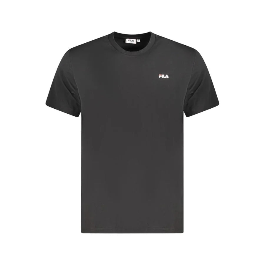 Fila Black Organic Cotton Men T-Shirt