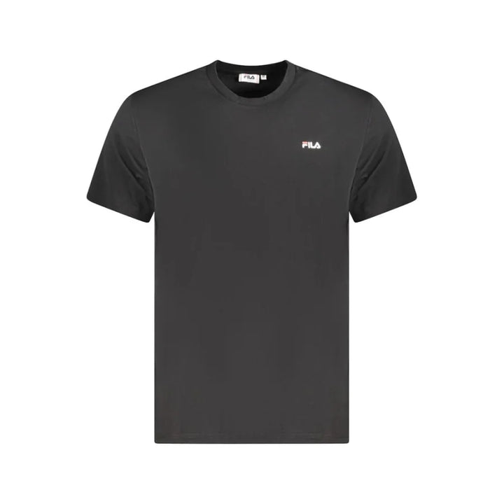 Fila Black Organic Cotton Men T-Shirt