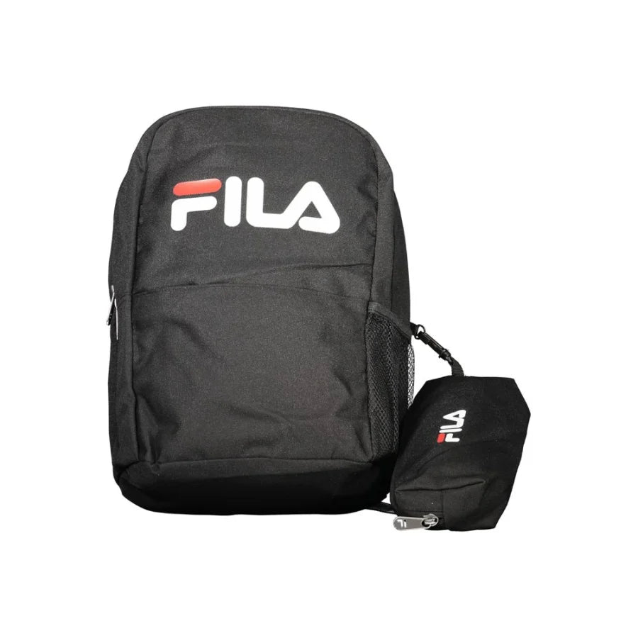 Fila Black Polyester Men Backpack