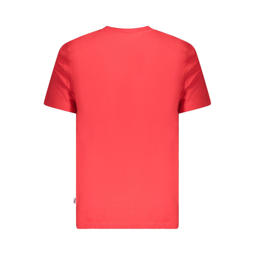 Fila Red Cotton Men T-shirt