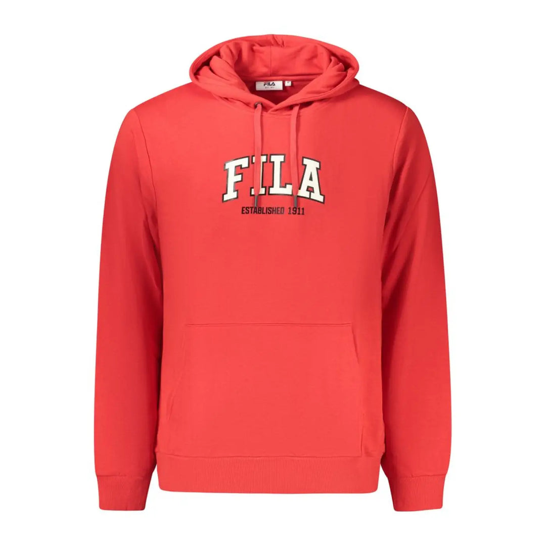 Fila Red Cotton Men’s Hoodie
