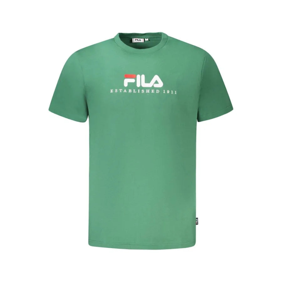 Fila Verde Cotton Unisex T-Shirt