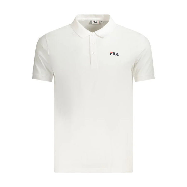 Fila White Cotton Men Polo Shirt