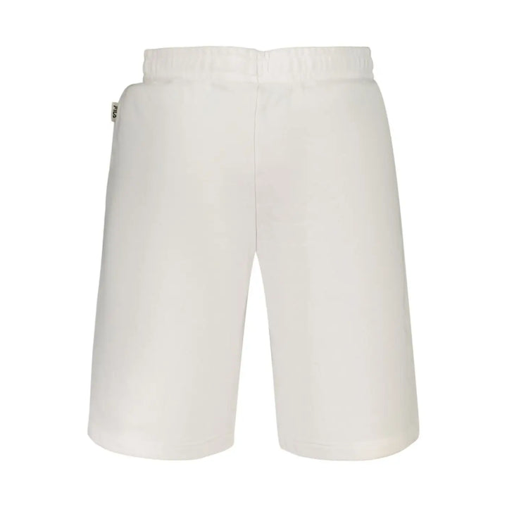 Fila White Cotton Mens Pants