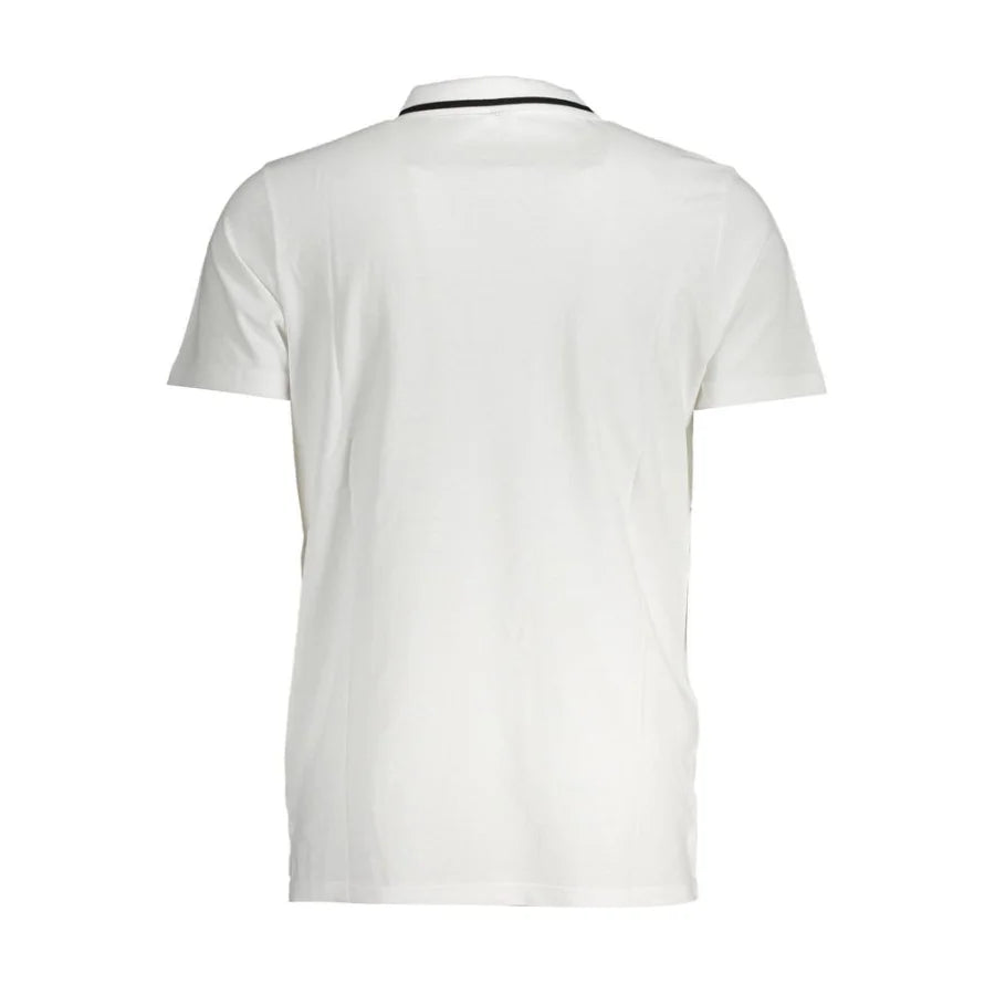 Fila White Cotton Mens Polo Shirt