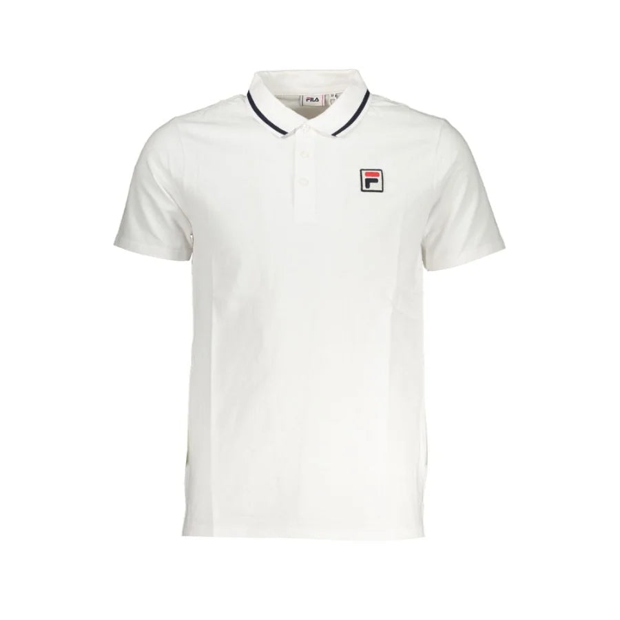 Fila White Cotton Men’s Polo Shirt