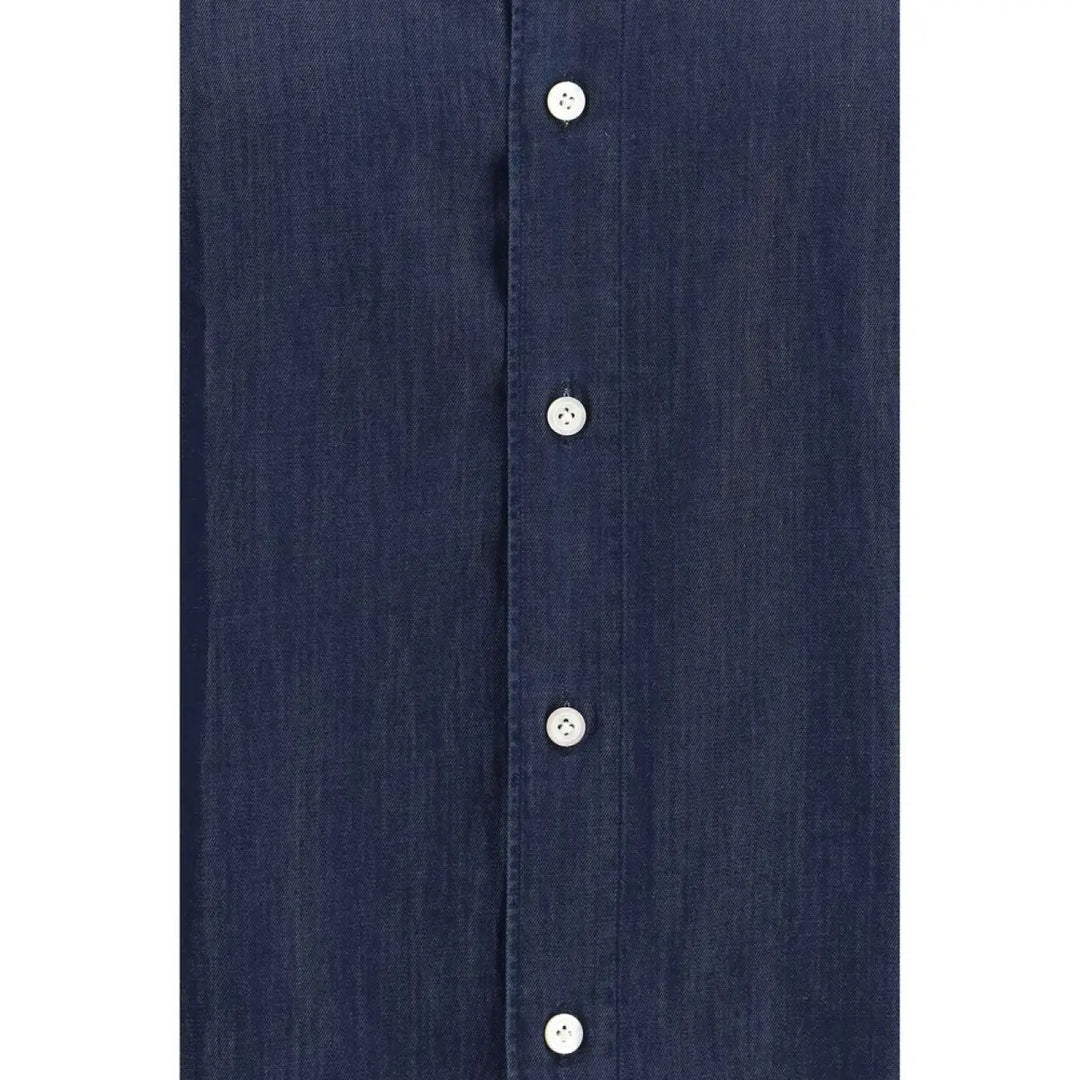 Finamore Blue Denim Shirt