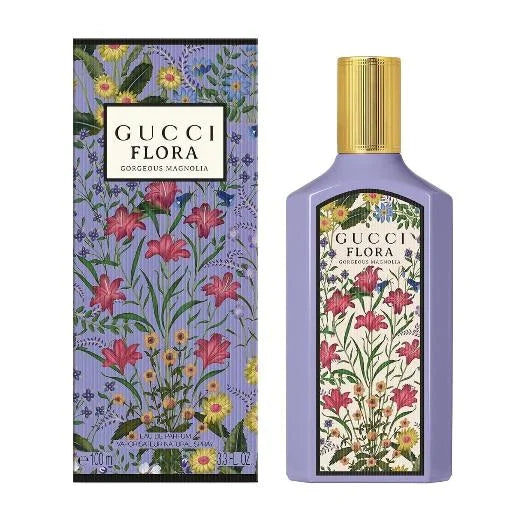 Flora Gorgeous Magnolia by Gucci Chypre Floral Perfume for Women 2023 Women’s