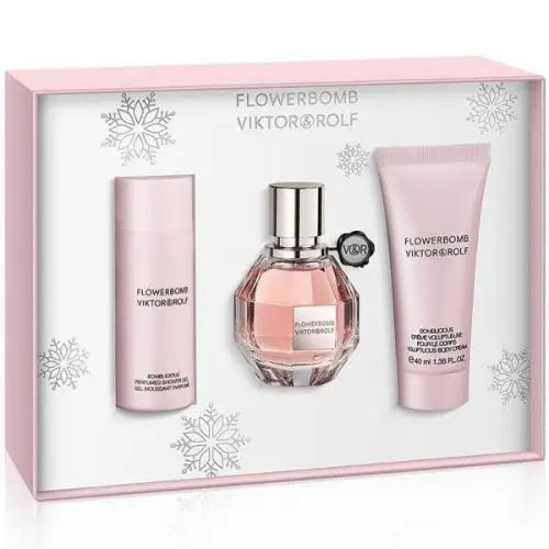 Blooming Elegance Flowerbomb 3 Piece Gift Set for Radiant Charm Women’s Sets Viktor & Rolf