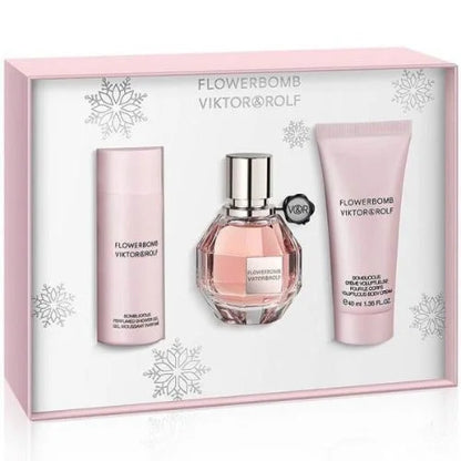 Flowerbomb Perfume Gift Set for Women Eau De Parfum and Body Creme Women’s Sets Viktor & Rolf