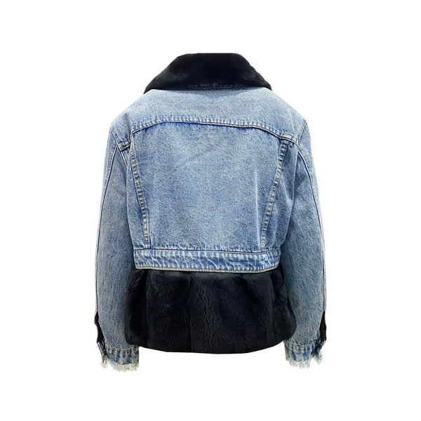 FORTE DEI MARMI COUTURE Trucker Jackets - Blue Cotton Denim Jacket