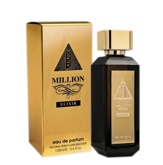 Fragrance World Uno Million Elixir Fresh Spicy Amber Leather Men’s Cologne