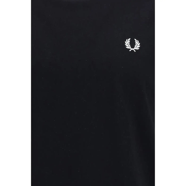 Fred Perry Black Cotton T-Shirt