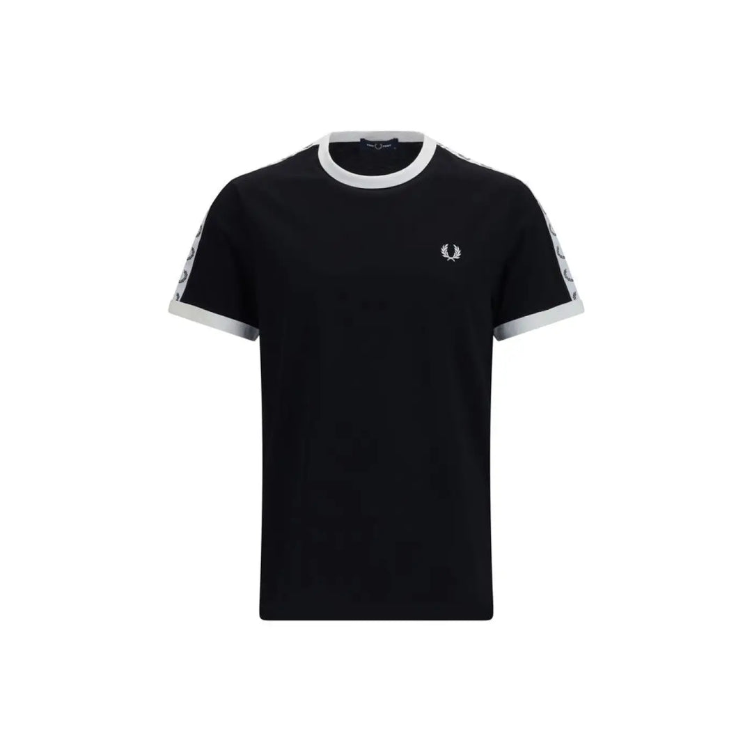 Fred Perry Black Cotton T-Shirt