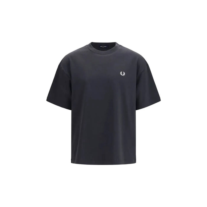 Fred Perry Black Cotton T-Shirt