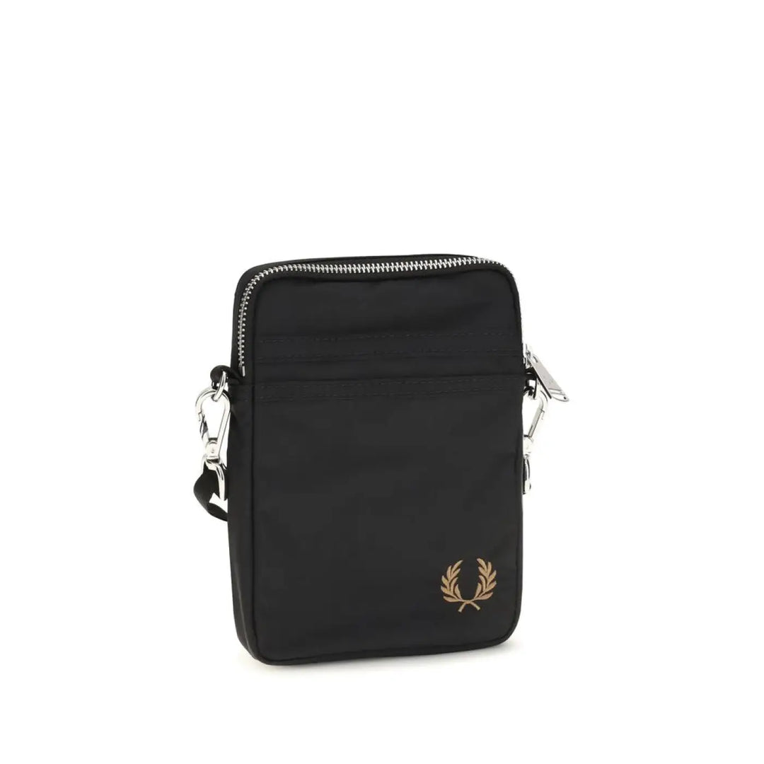 Fred Perry Black Nylon Shoulder Bag