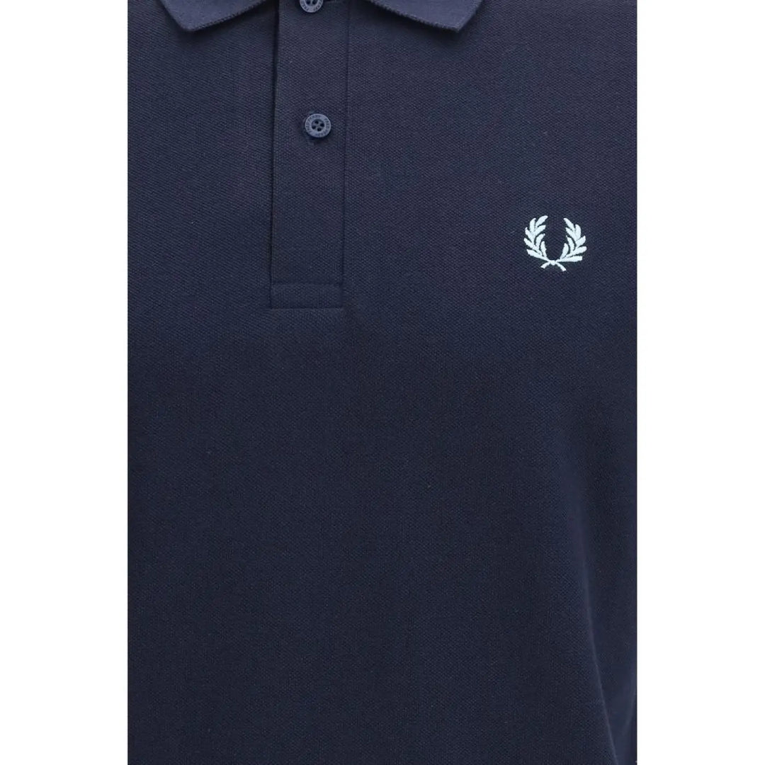 Fred Perry Blue Cotton Polo Shirt