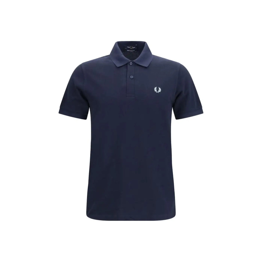 Fred Perry Blue Cotton Polo Shirt
