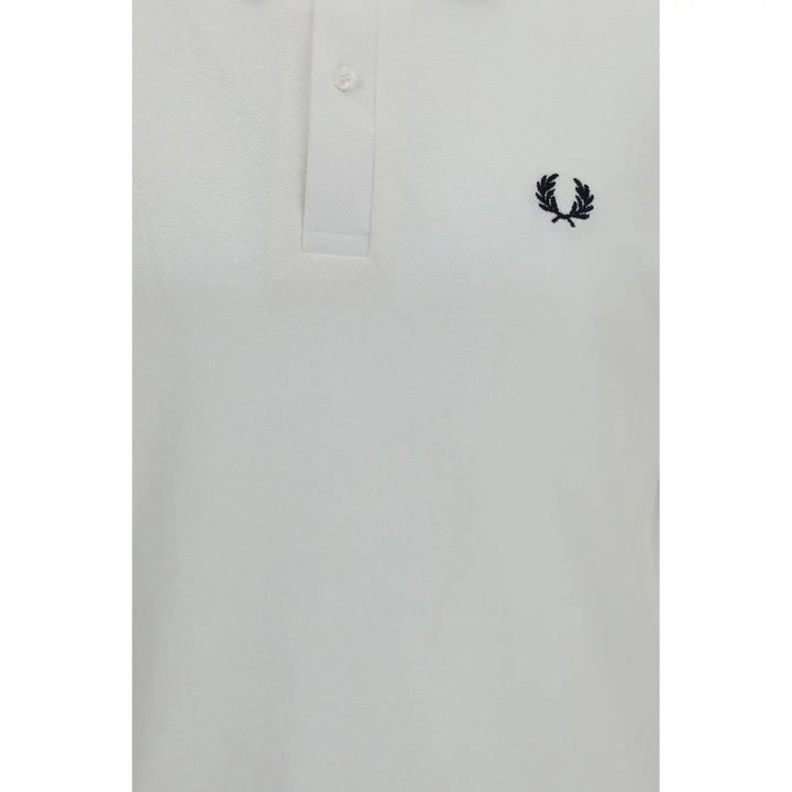 Fred Perry White Cotton Polo Shirt