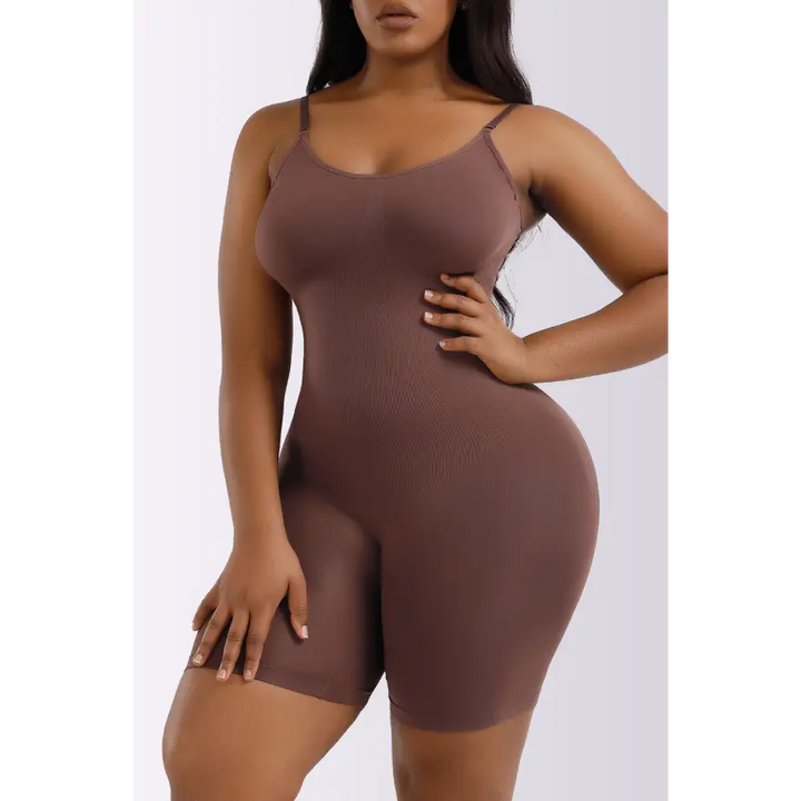 Seamless Spaghetti Strap Shaping Romper Flawless Fit Clothing Tops Trendsi