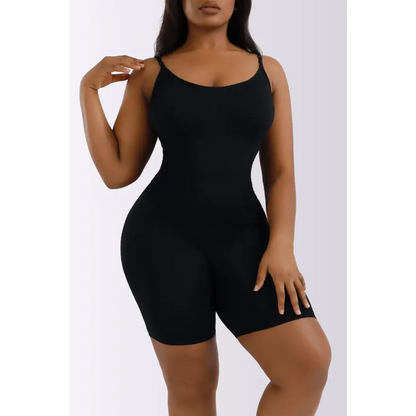 Unleash Confidence in Our Spaghetti Strap Shaping Romper Clothing Tops Trendsi