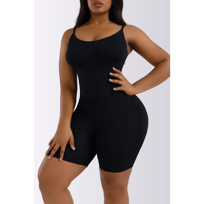 Unleash Confidence in Our Spaghetti Strap Shaping Romper Clothing Tops Trendsi