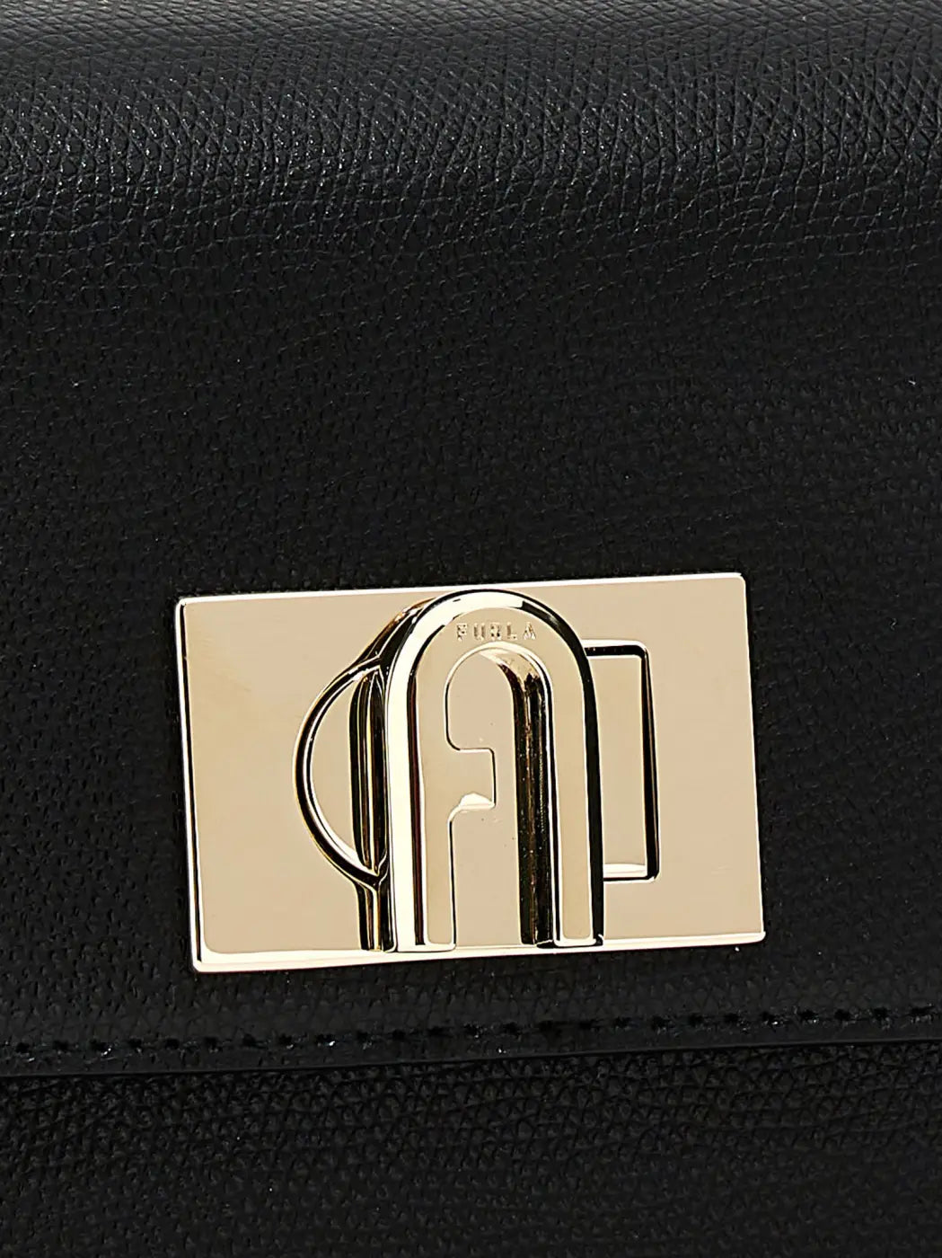 Furla Black Leather Crossbody Bag