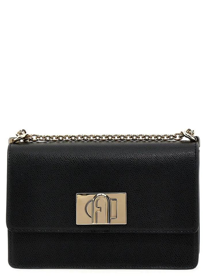Furla Black Leather Crossbody Bag