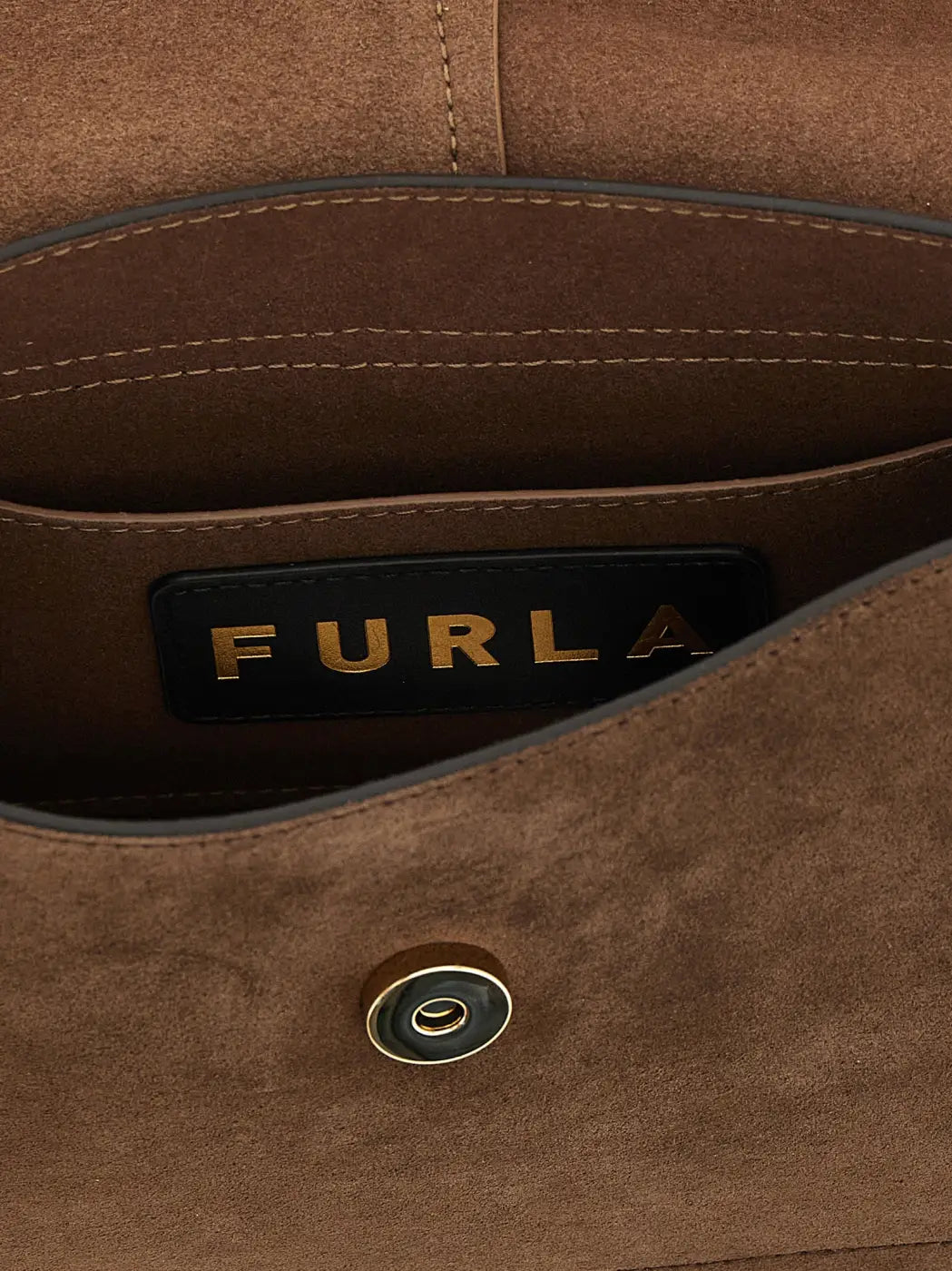 Furla Brown Calfskin Handbag