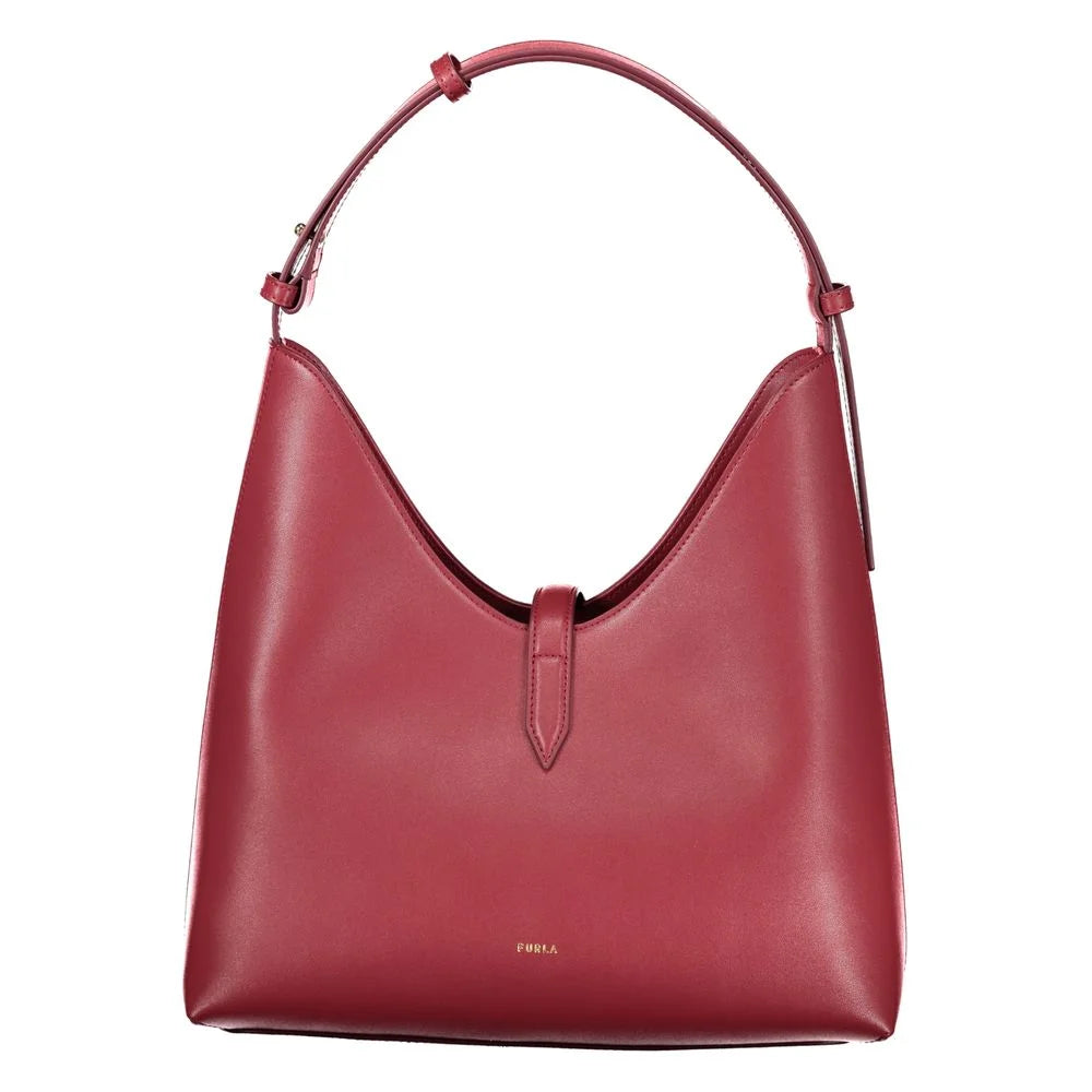 Furla Drop Handbag—An Icon of Italian Style in Rosso Pelle Leather