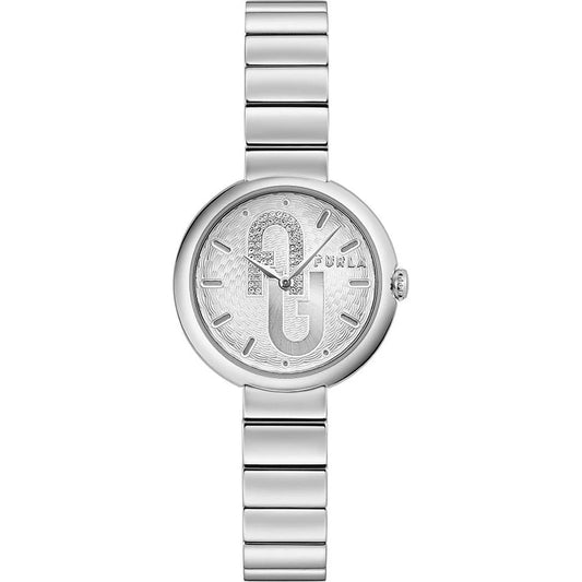 Furla Gray Stainless Steel Watch 32MM Water Resistant Quartz