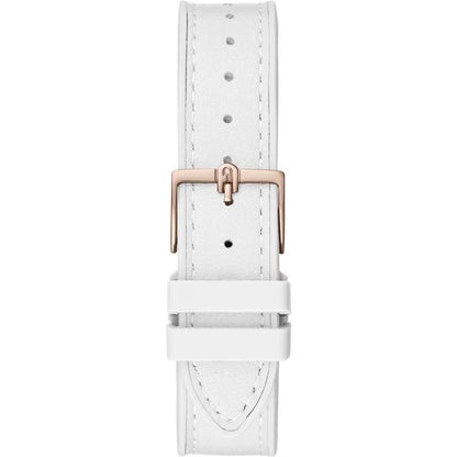 Furla White Synthetic Dress Watch with Pink Accents and Grey Dial