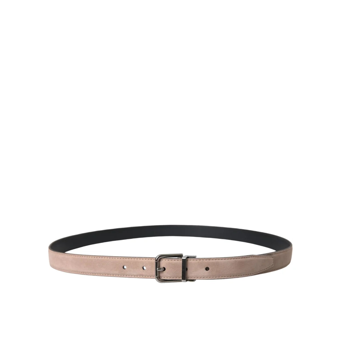 Gabbana Belt High-Quality Leather with Eye-Catching Metal Buckle Dolce &
