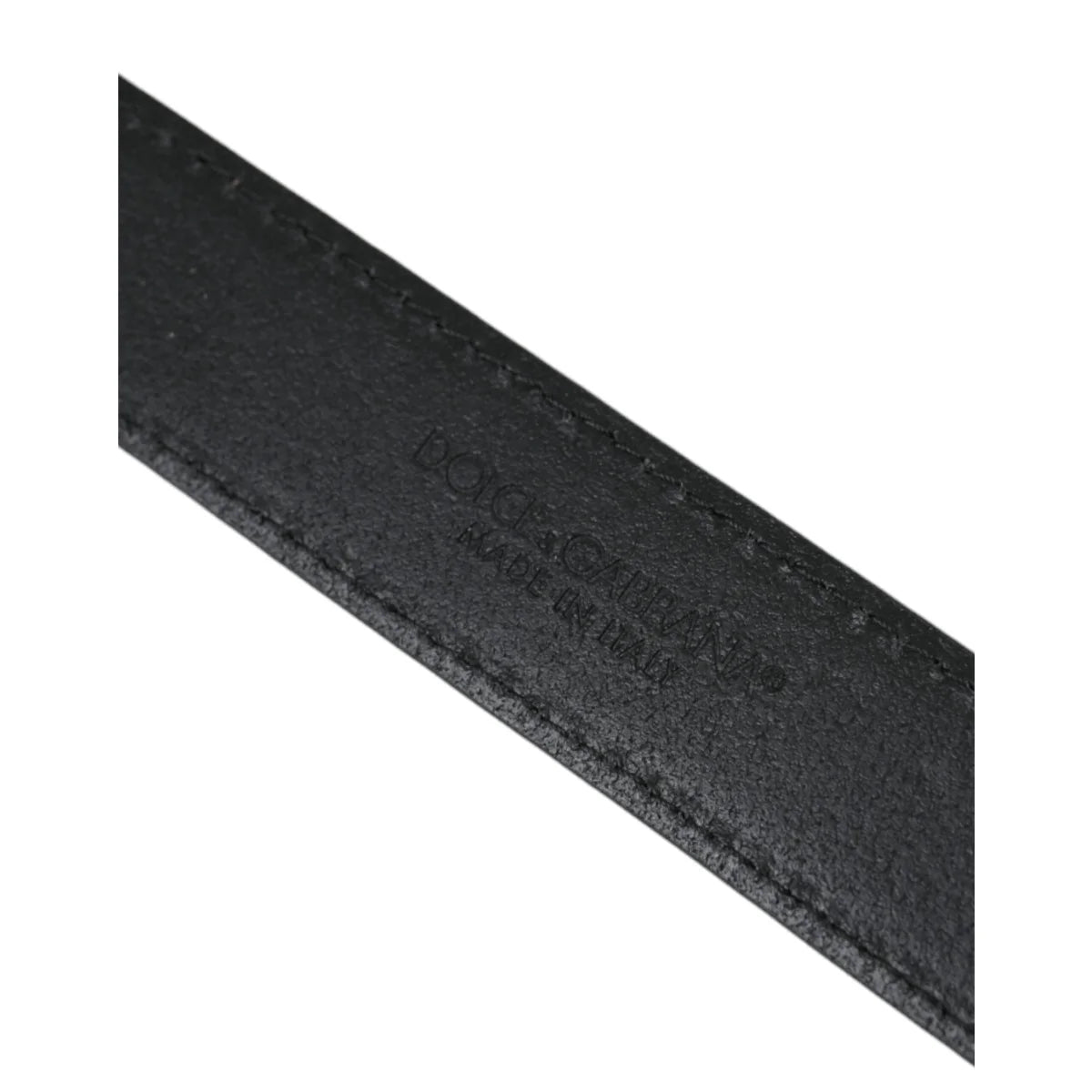 Gabbana Belt High-Quality Leather with Eye-Catching Metal Buckle Dolce &