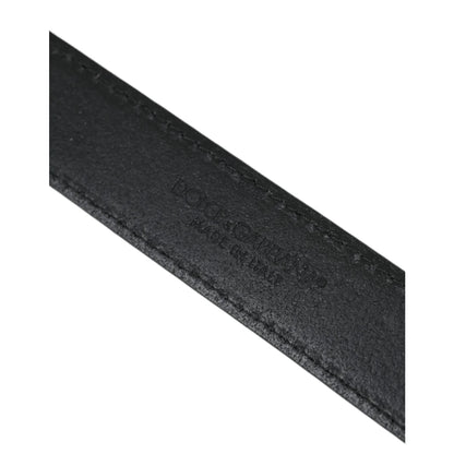 Gabbana Belt High-Quality Leather with Eye-Catching Metal Buckle Dolce &