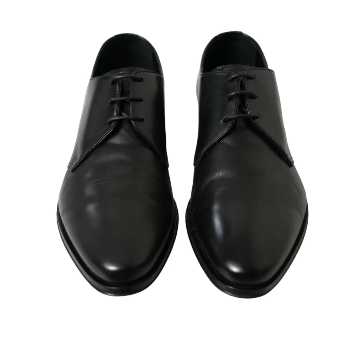 Gabbana Black Derby Italian Luxury Leather Masterpiece Dolce &