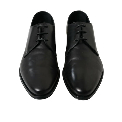 Gabbana Black Derby Italian Luxury Leather Masterpiece Dolce &