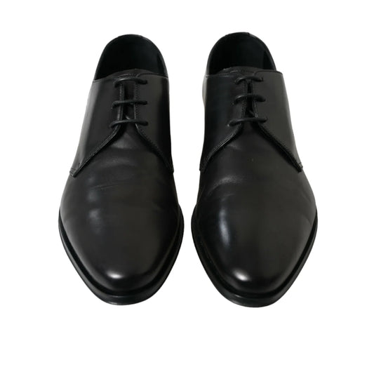 Gabbana Black Derby Italian Luxury Leather Masterpiece Dolce &