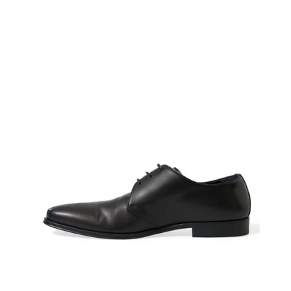 Gabbana Black Derby Italian Luxury Leather Masterpiece Dolce &