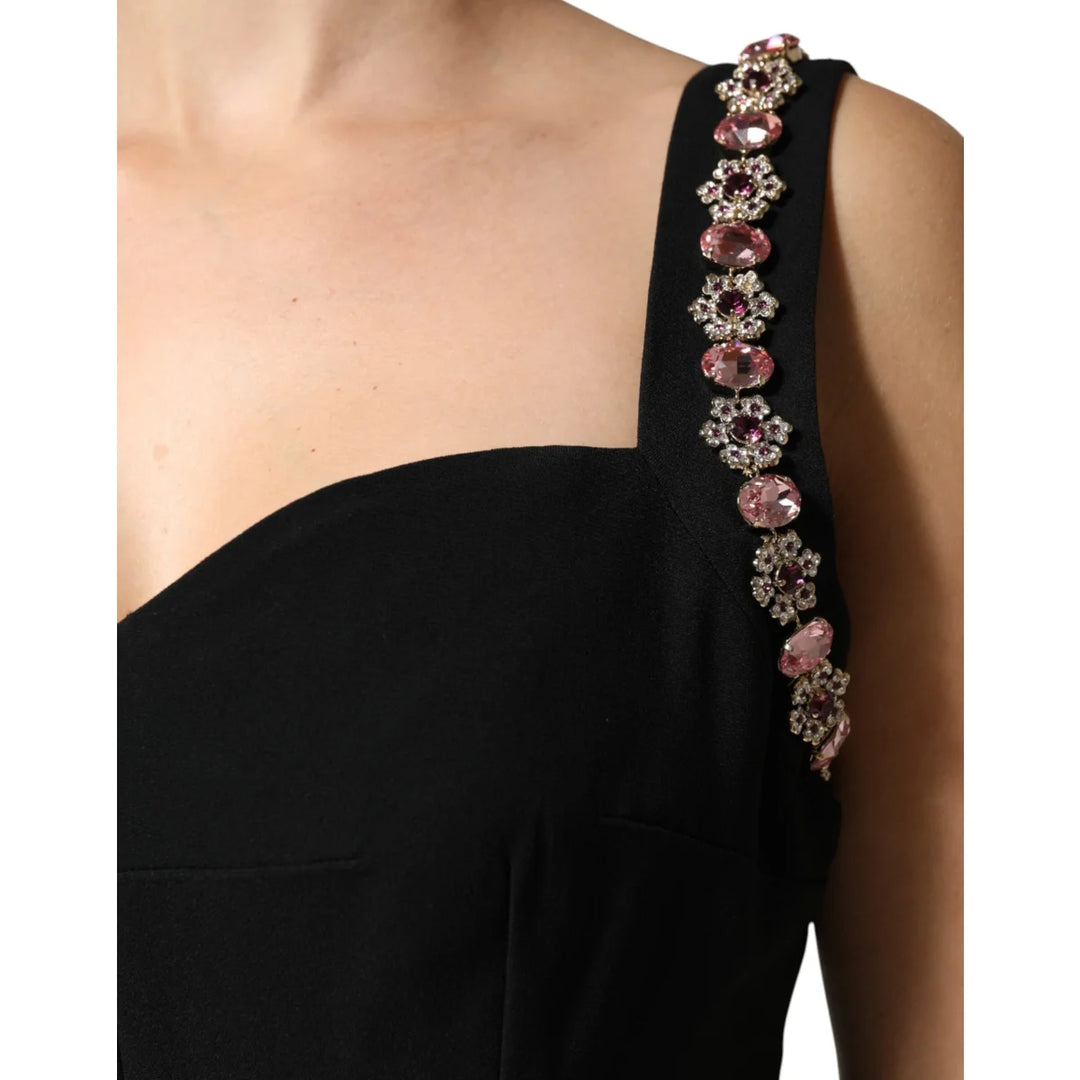 Gabbana Black Embellished Bodycon Long Gown for Ultimate Glamour Dolce &