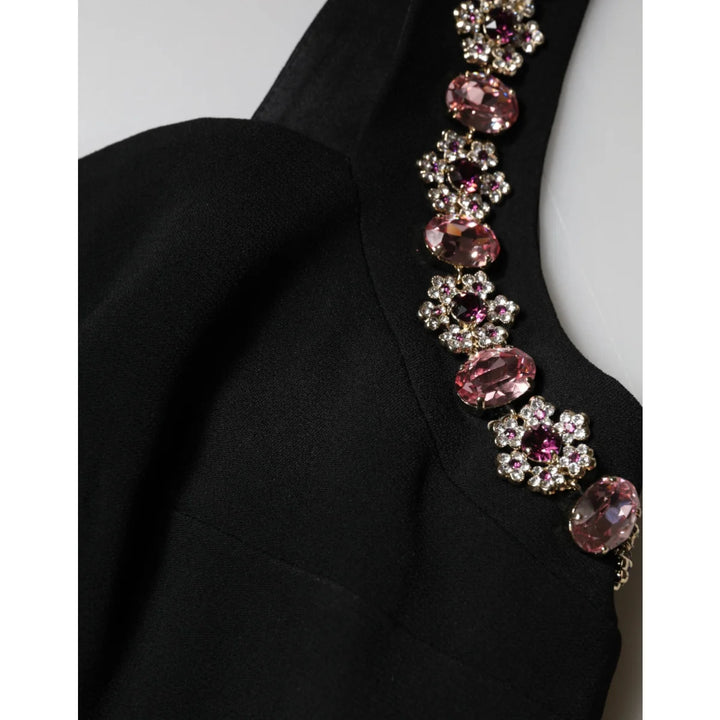 Gabbana Black Embellished Bodycon Long Gown for Ultimate Glamour Dolce &