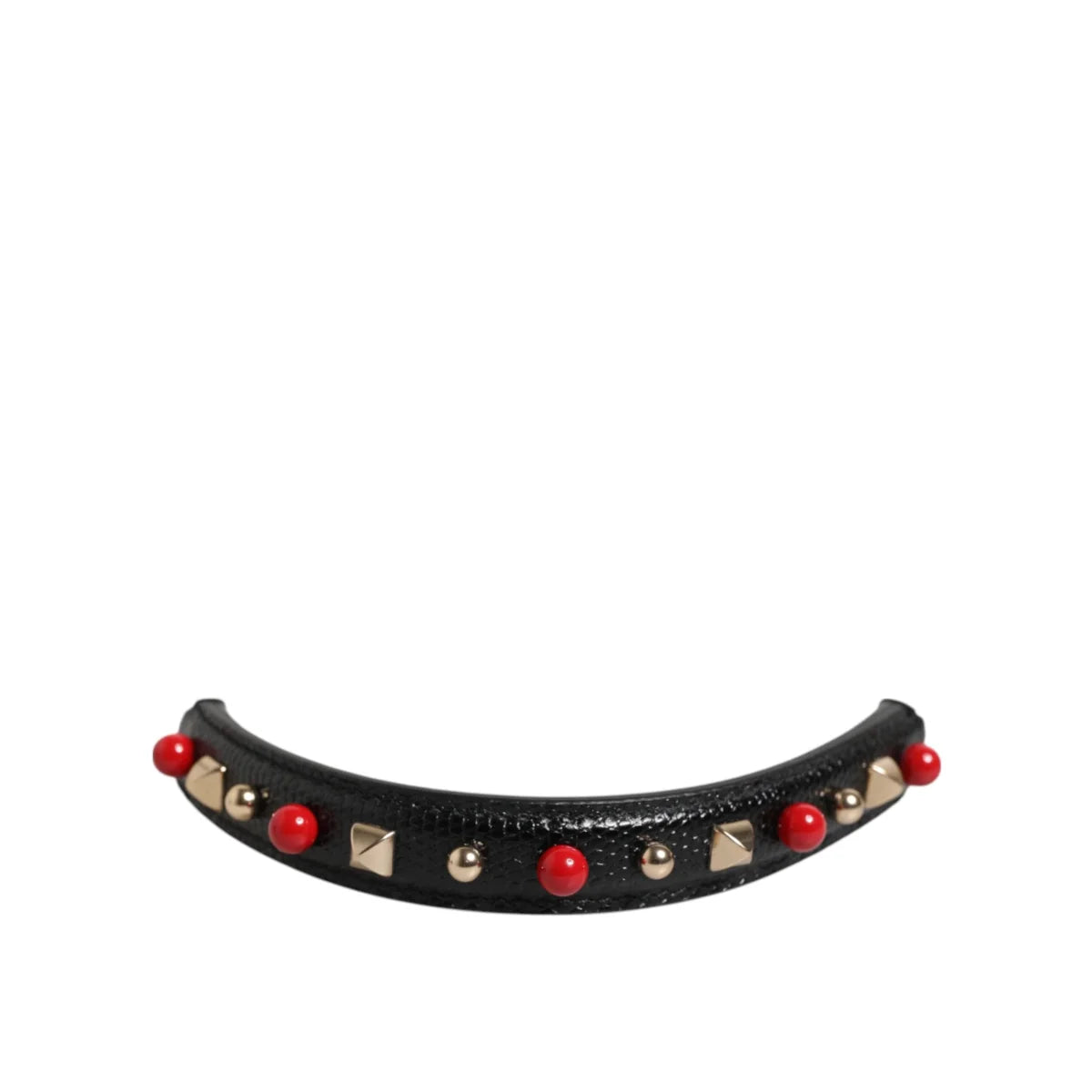 Gabbana Black Embellished Leather Shoulder Strap Handbag Accessory Dolce &