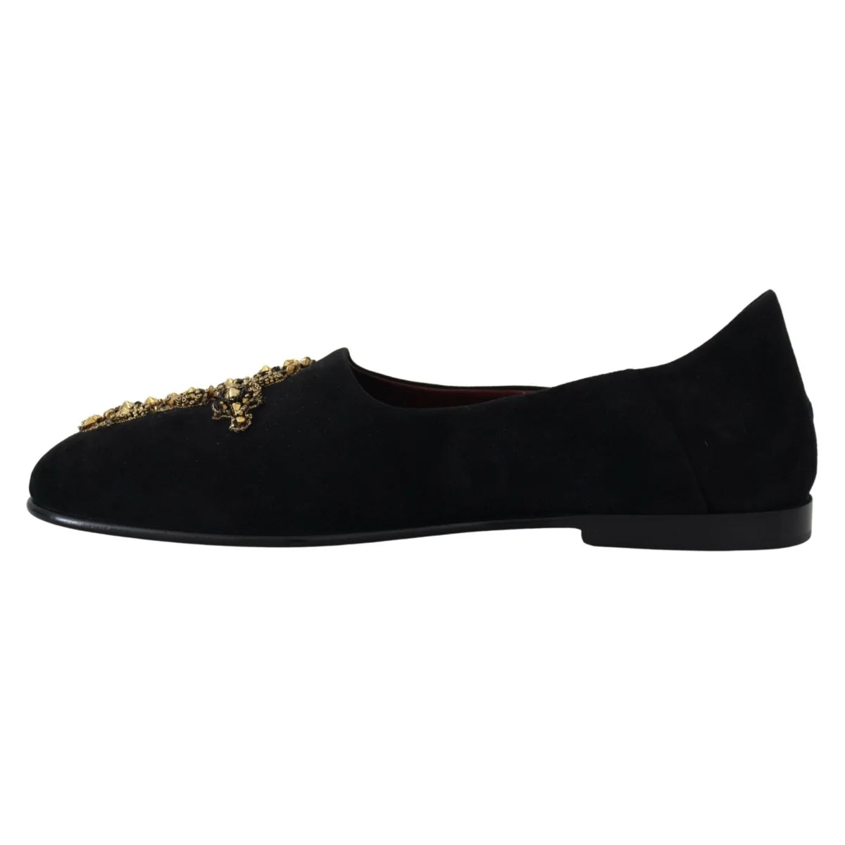 Gabbana Black Gold Loafers Shoes Radiate Seductive Dress Elegance Dolce &
