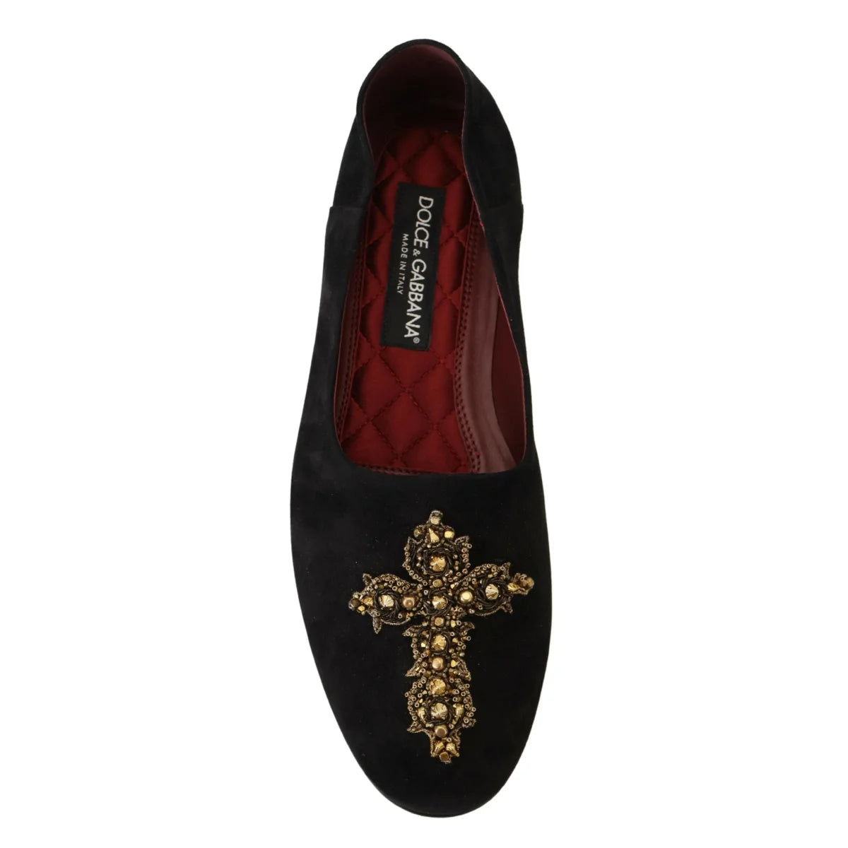 Gabbana Black Gold Loafers Shoes Radiate Seductive Dress Elegance Dolce &