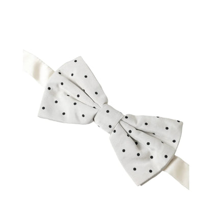 Gabbana Black Polka Dot Bowtie Bold Style for Any Occasion Dolce &