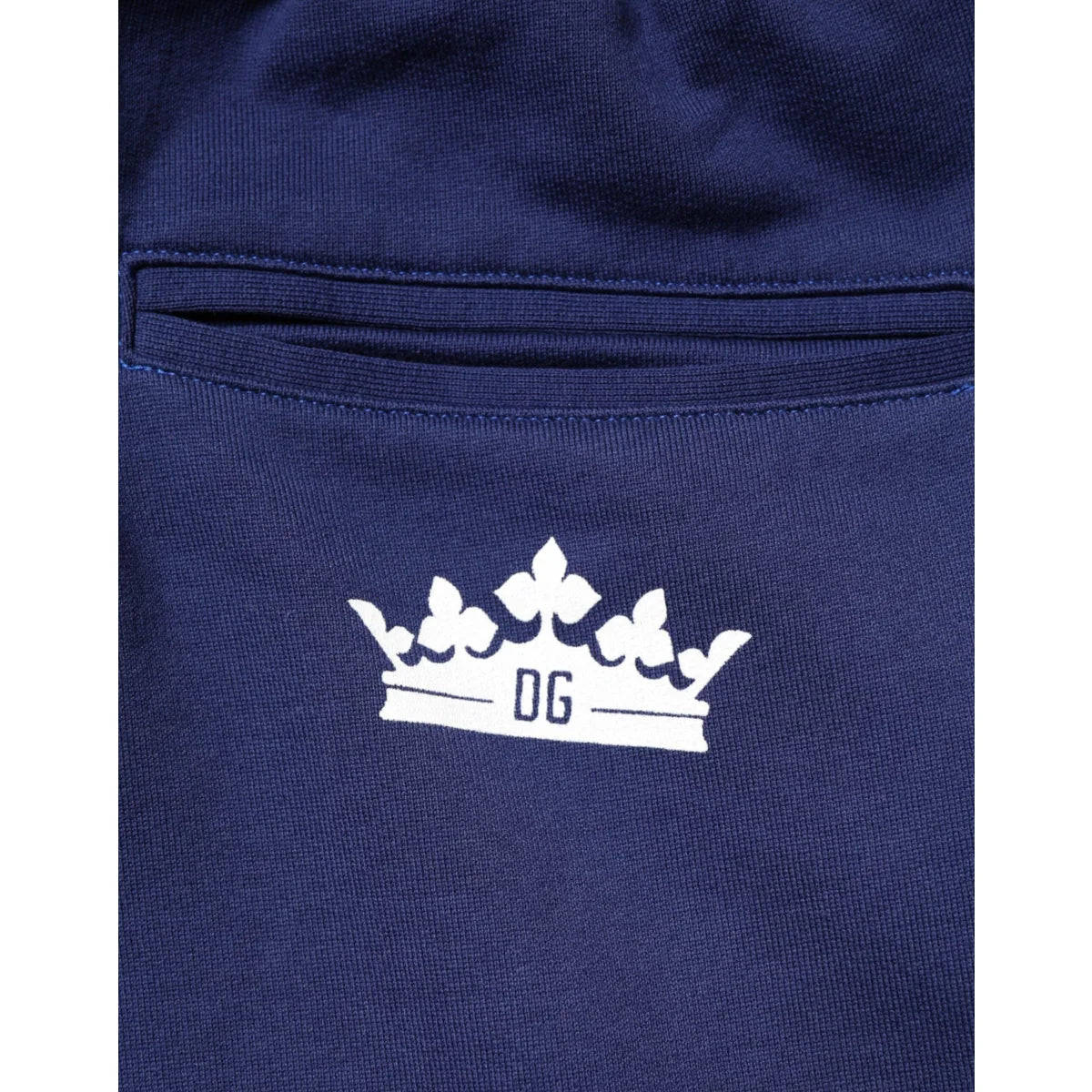 Gabbana Blue Cotton Jogger Trousers for Effortless Modern Style Dolce &