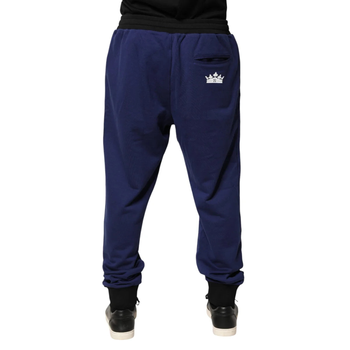 Gabbana Blue Cotton Jogger Trousers for Effortless Modern Style Dolce &